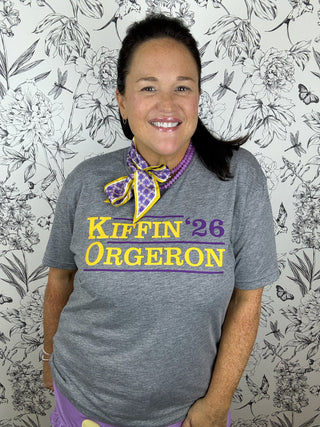 Kiffin Orgeron Tee | Gray