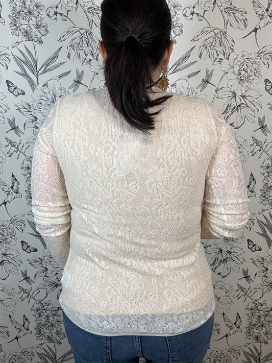 Winter Haze Lace Top