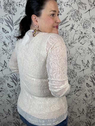 Winter Haze Lace Top