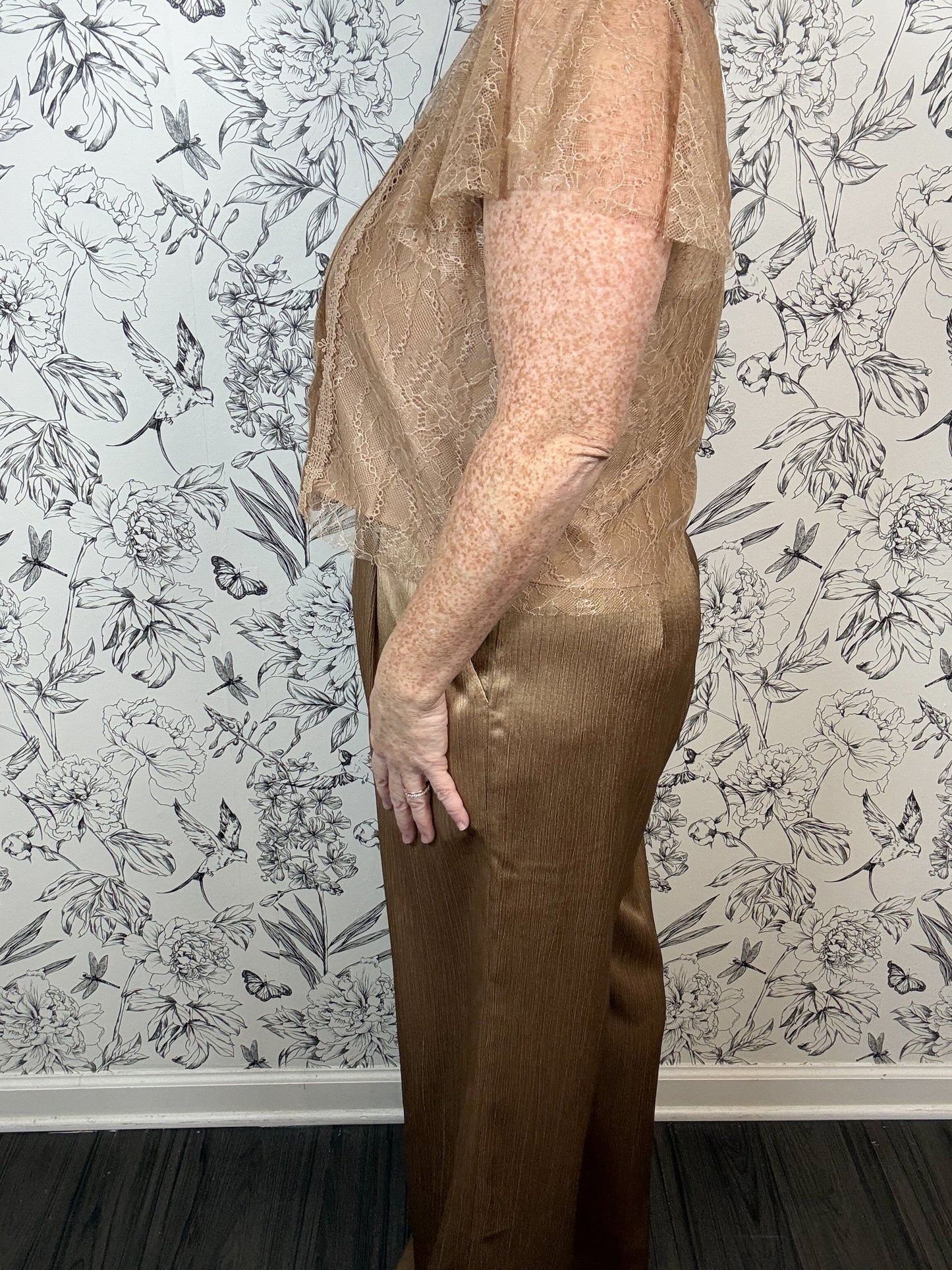 Champagne Hour Satin Trouser