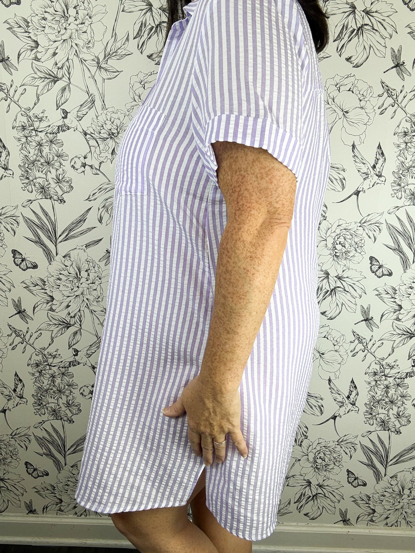 Geaux Time Striped Dress