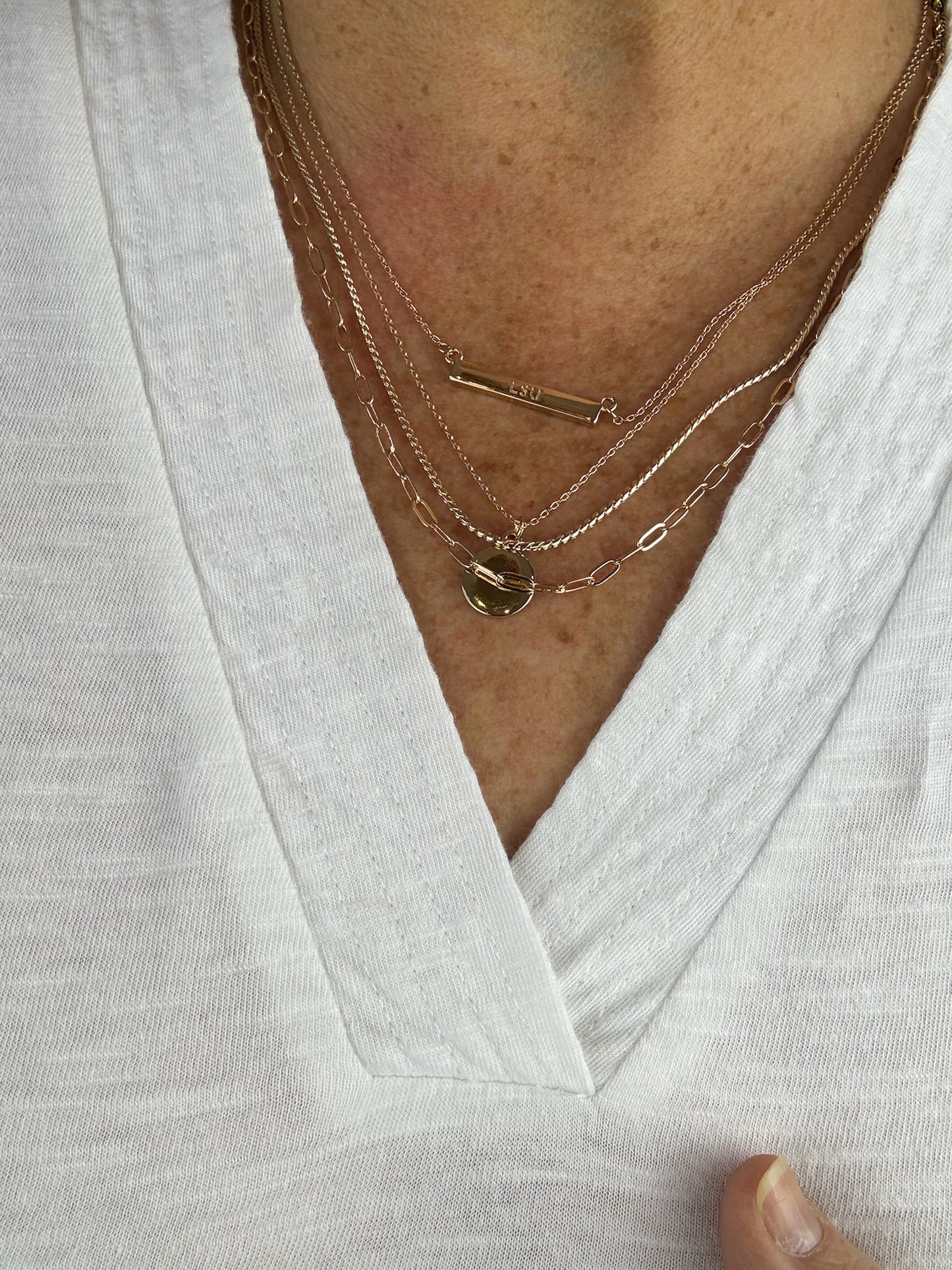 Taytum Layered Game Day Necklace