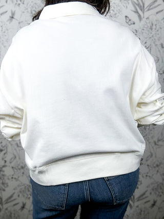 Weekender Polo Pullover | Ivory