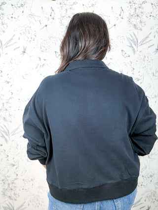 Weekender Polo Pullover | Black