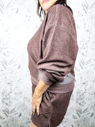 Weekend Plans Fleece Set | Brown