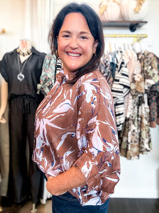 Cocoa Lane Blouson Blouse