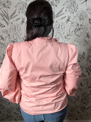 Rosette Ribbon Bow Blouse - Best & Co. Boutique
