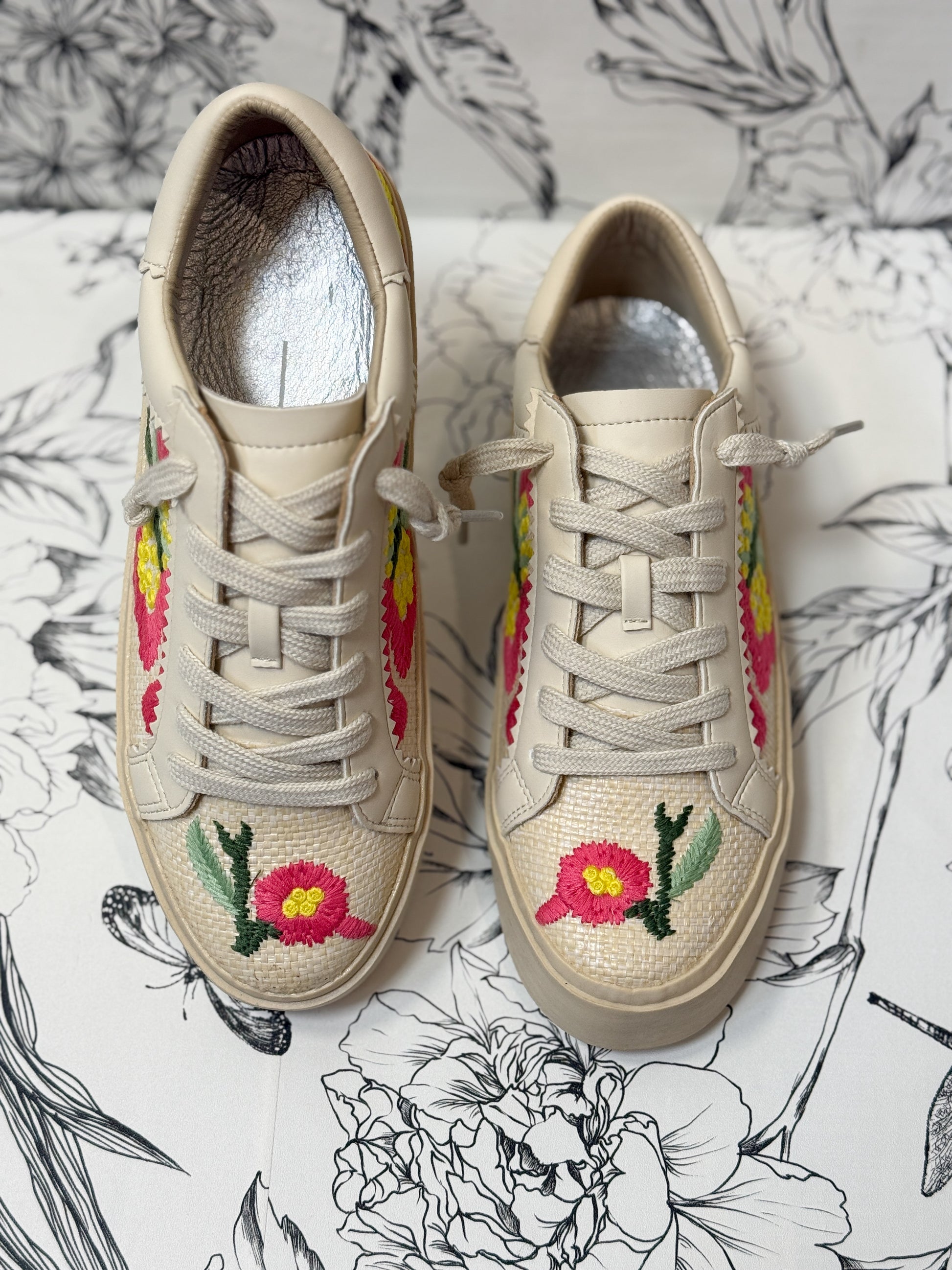 Gaby Floral Sneaker - Best & Co. Boutique