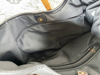 Aura Leather Hobo Horn Handle | Black