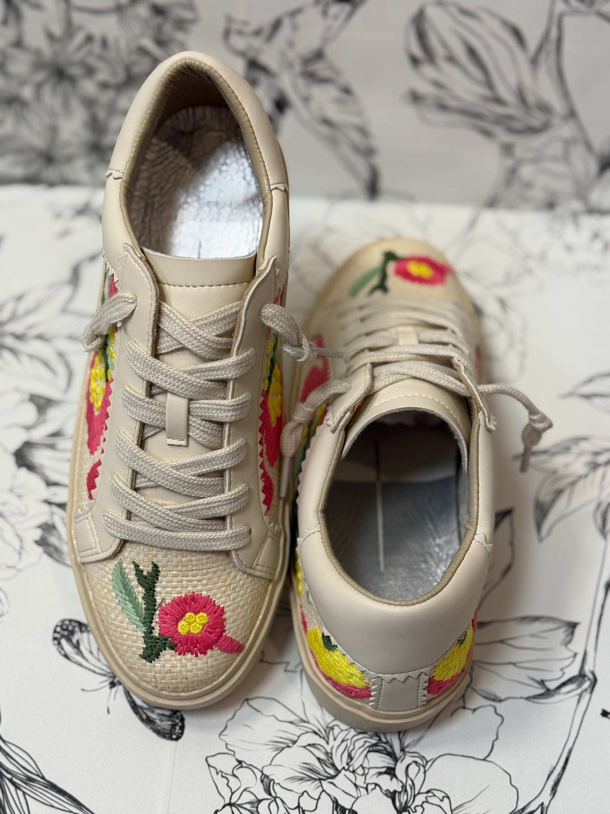 Gaby Floral Sneaker - Best & Co. Boutique
