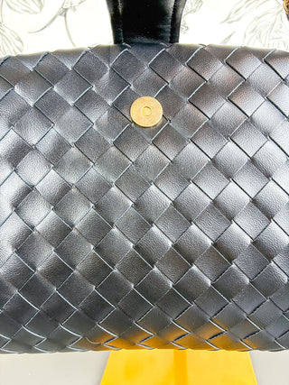 Opal Woven Clutch | Blk
