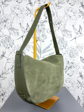 Sophia Suede Hobo | Olive