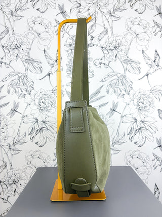 Sophia Suede Hobo | Olive