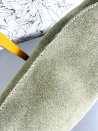 Sophia Suede Hobo | Olive
