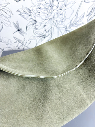 Sophia Suede Hobo | Olive