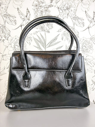 Amelie Real Leather Satchel | Black