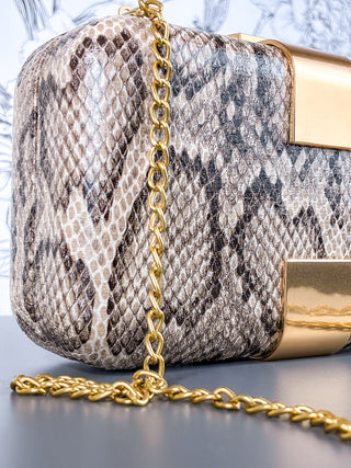 Atenas Evening Clutch | Snake