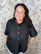 black button up gold buttons ENTRO