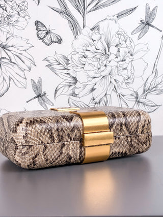 Atenas Evening Clutch | Snake