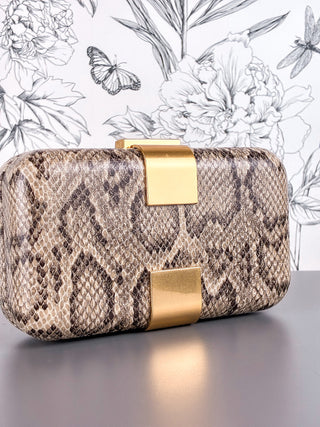 Atenas Evening Clutch | Snake