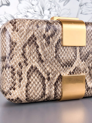 Atenas Evening Clutch | Snake