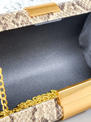Atenas Evening Clutch | Snake