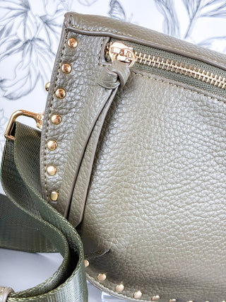Fanny Studded Crossbody | Olive