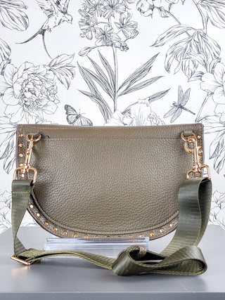 Fanny Studded Crossbody | Olive
