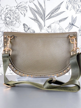 Fanny Studded Crossbody | Olive