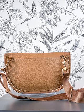 Fanny Studded Crossbody | Camel