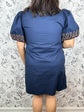 Navy & Cinnamon Mini Dress