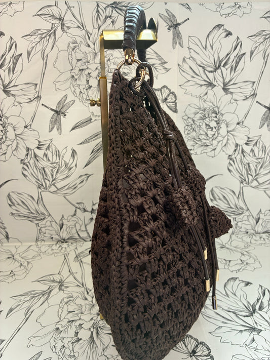 Coco Straw Bag | Chocolate