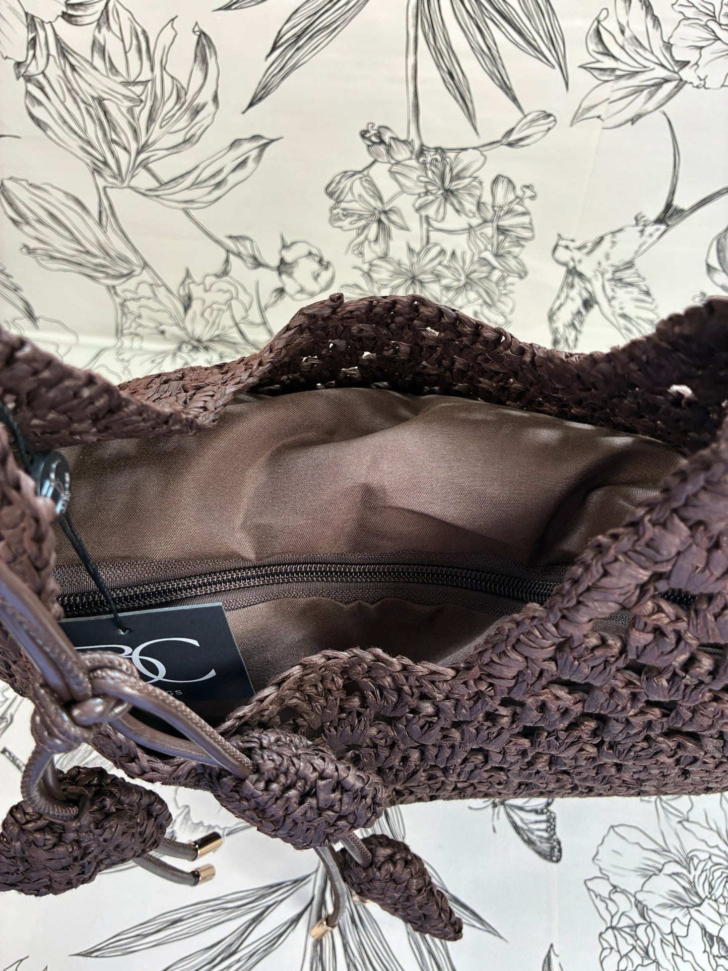 Coco Straw Bag | Chocolate