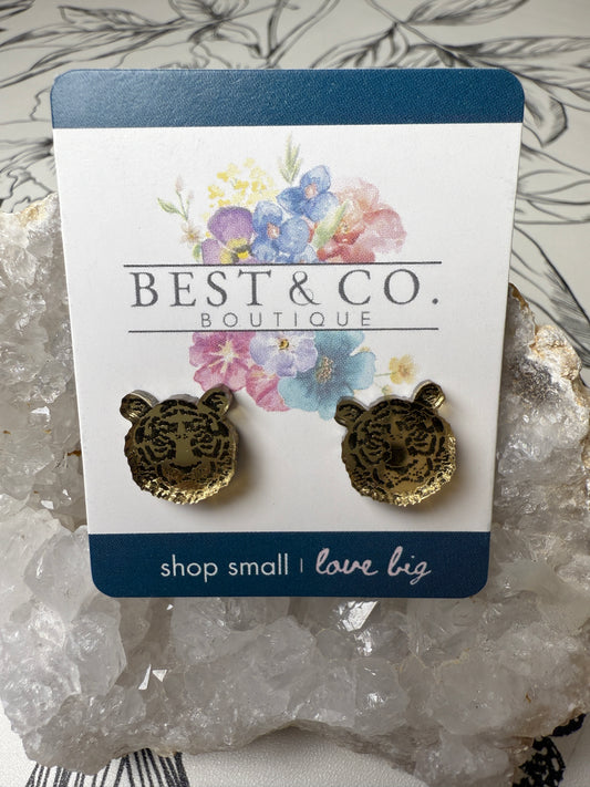 Tiger Stud Earrings - Best & Co. Boutique