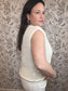 Breezy Chic Ecru Sweater Vest - Best & Co. Boutique