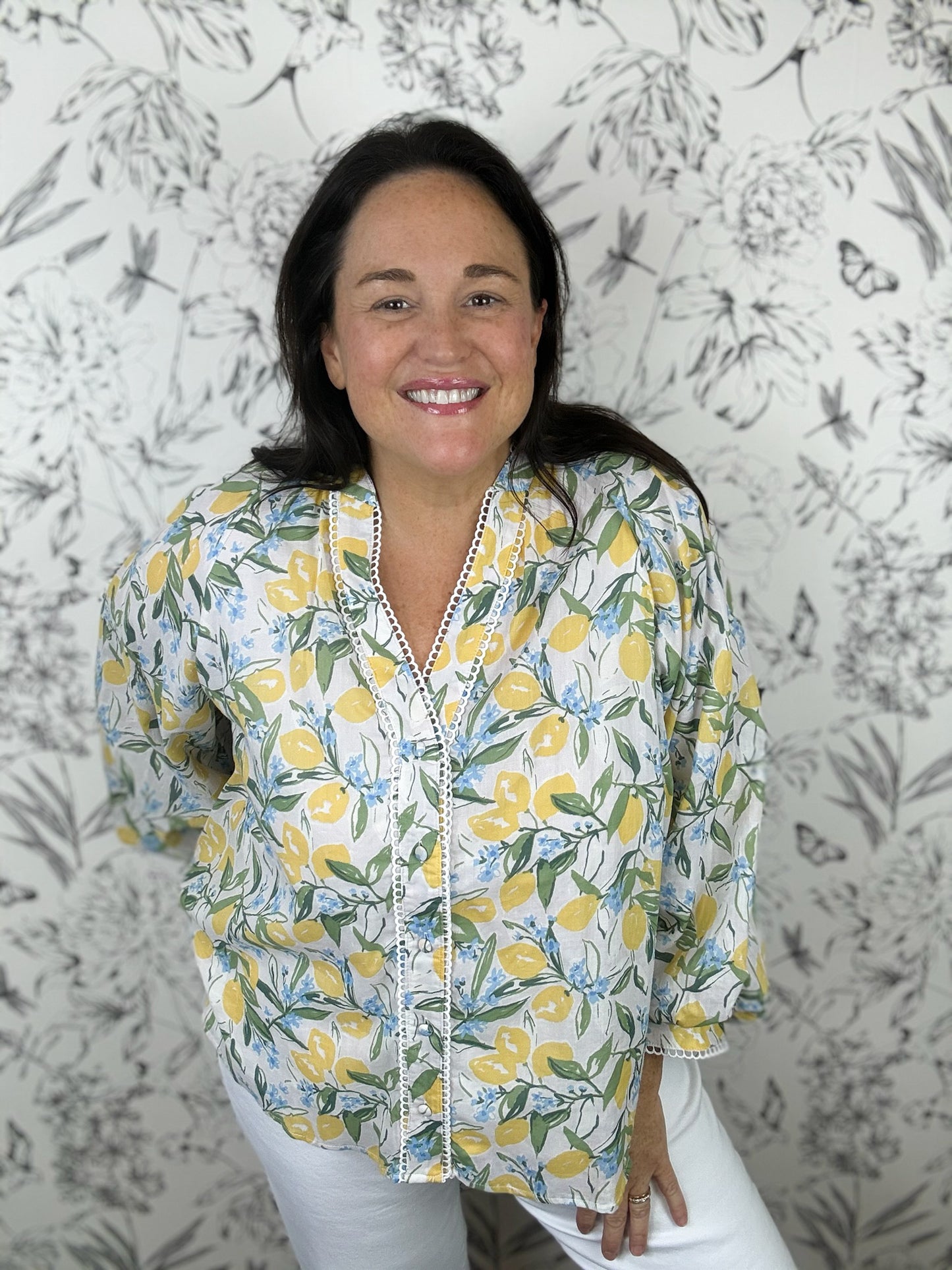 Amalfi Afternoon Blouse