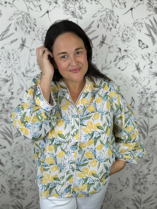Amalfi Afternoon Blouse