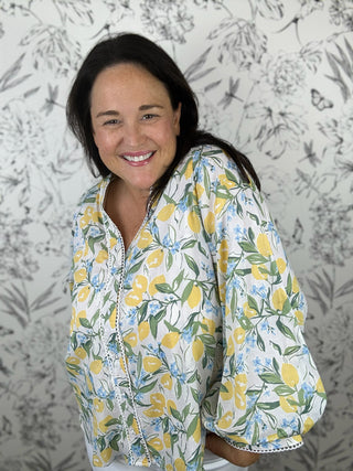 Amalfi Afternoon Blouse