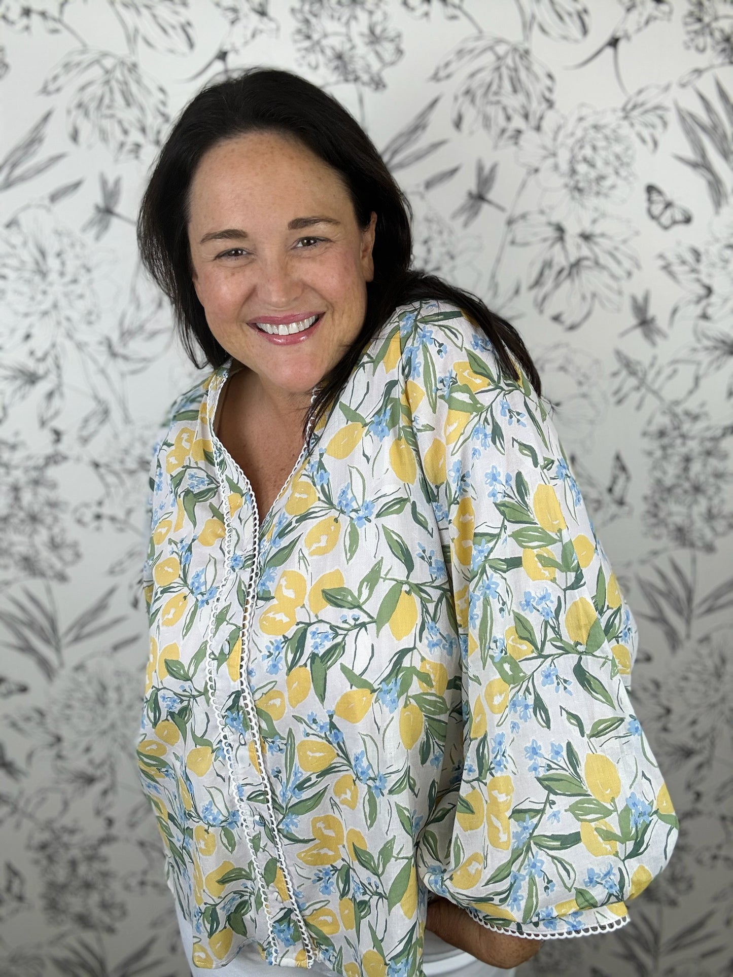 Amalfi Afternoon Blouse