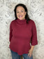 Sugared Cranberry Mock Neck
