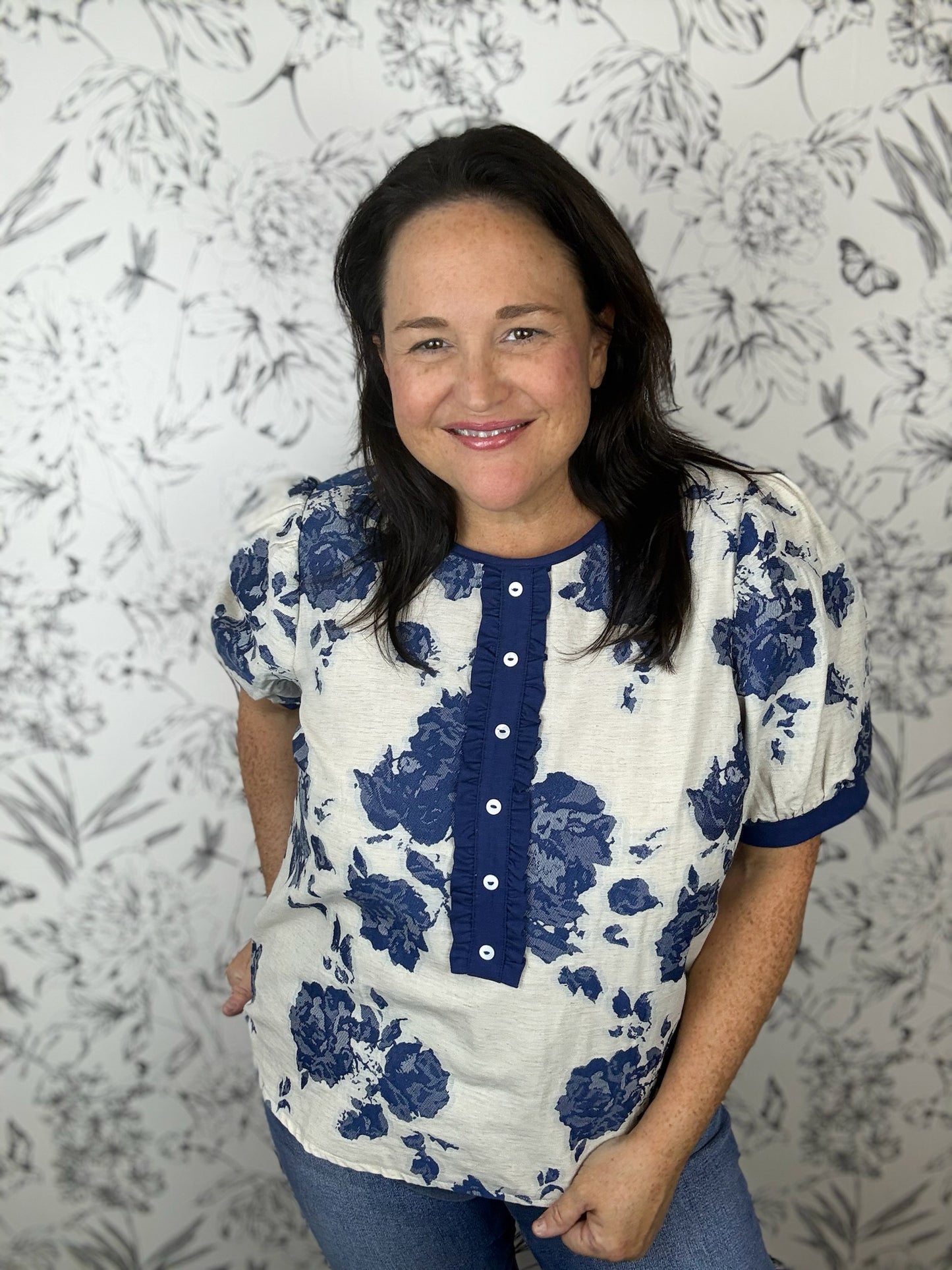 Blue Hour Bloom Blouse