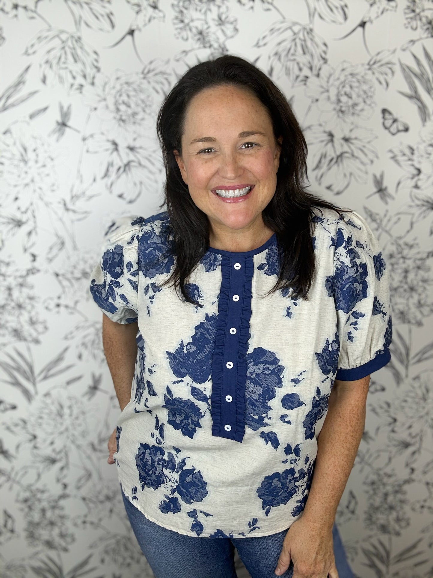 Blue Hour Bloom Blouse