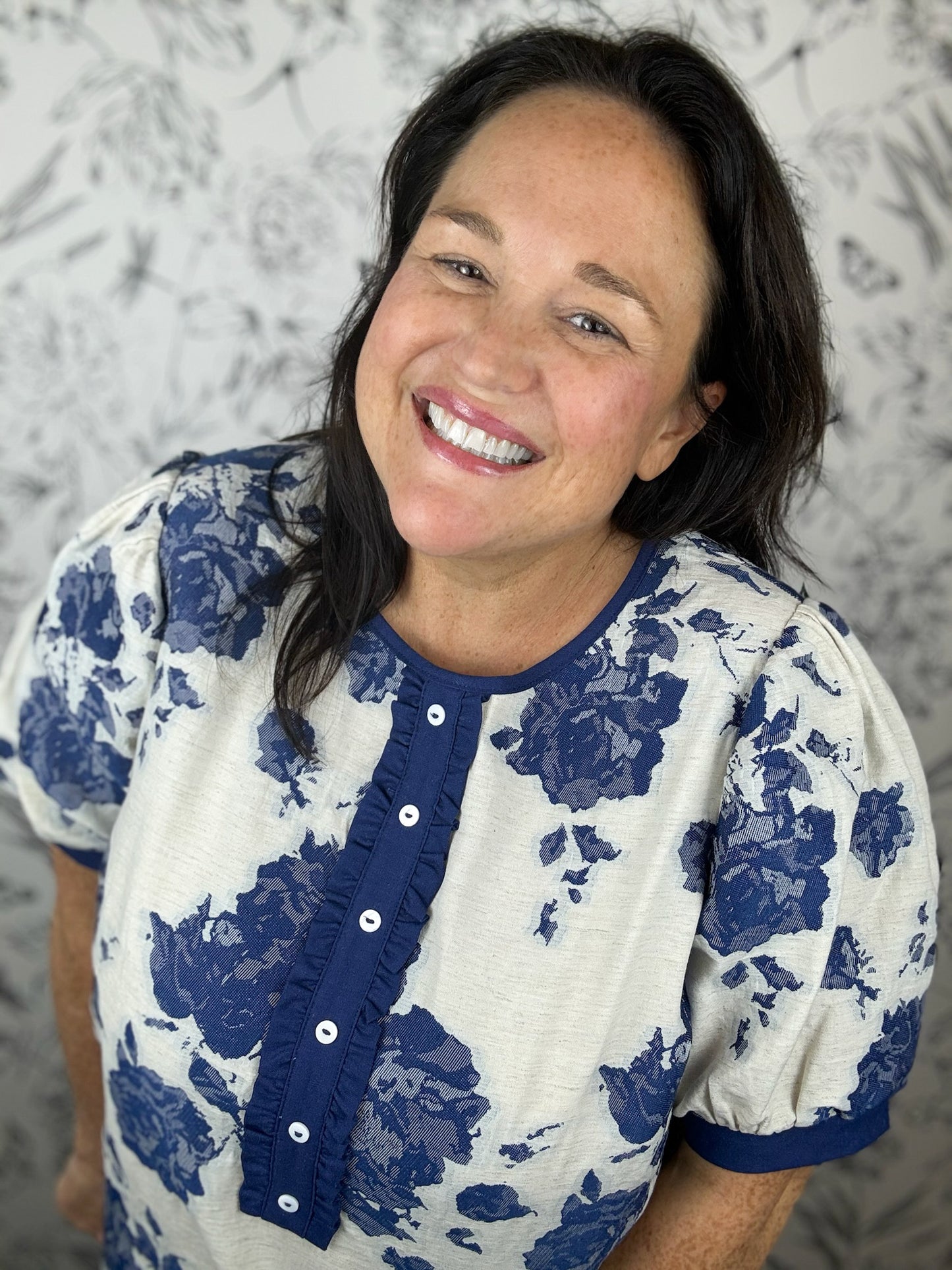 Blue Hour Bloom Blouse