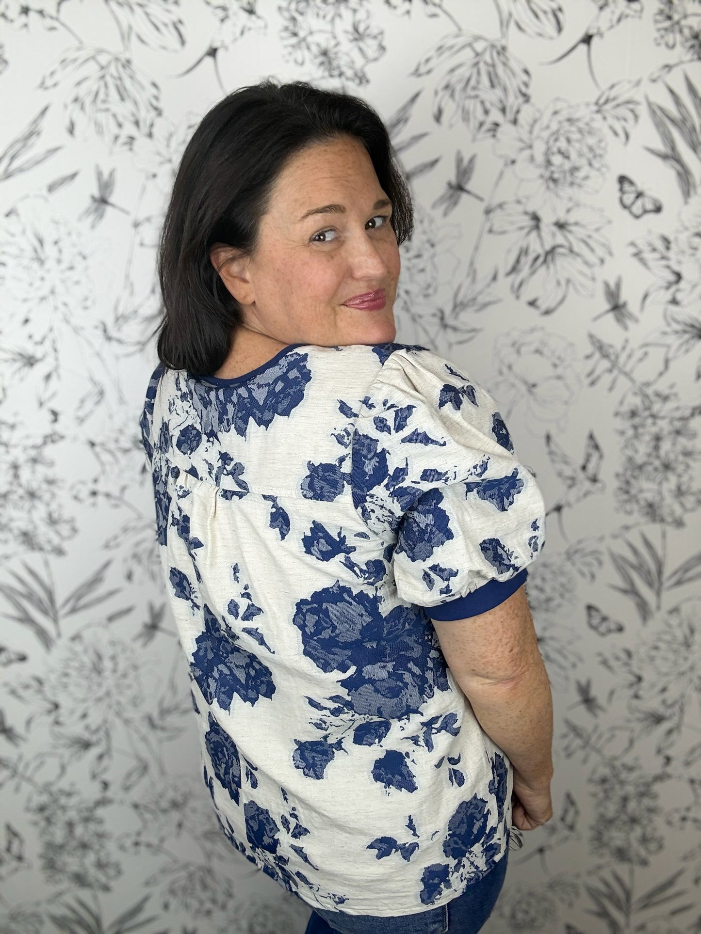 Blue Hour Bloom Blouse