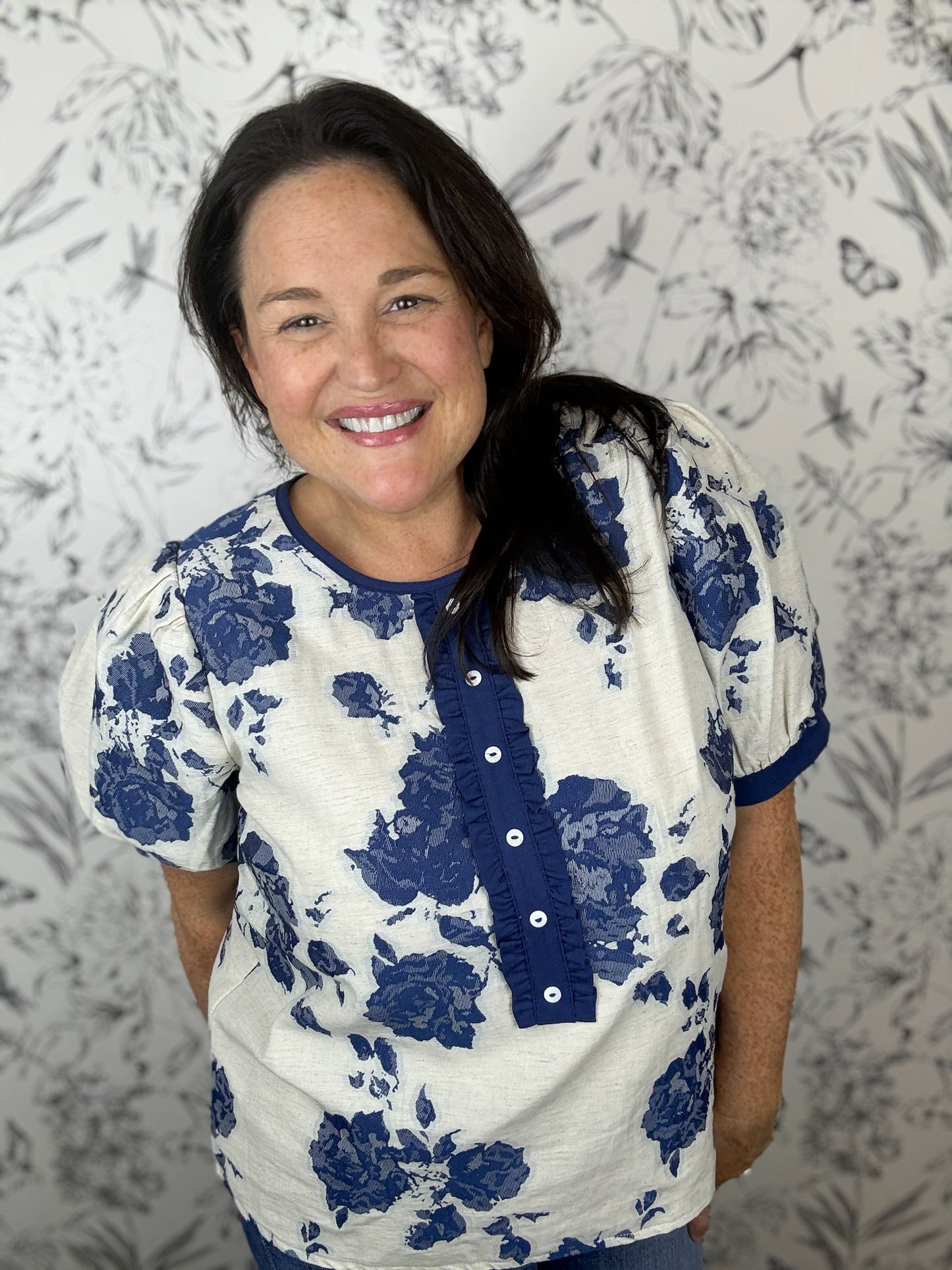 Blue Hour Bloom Blouse