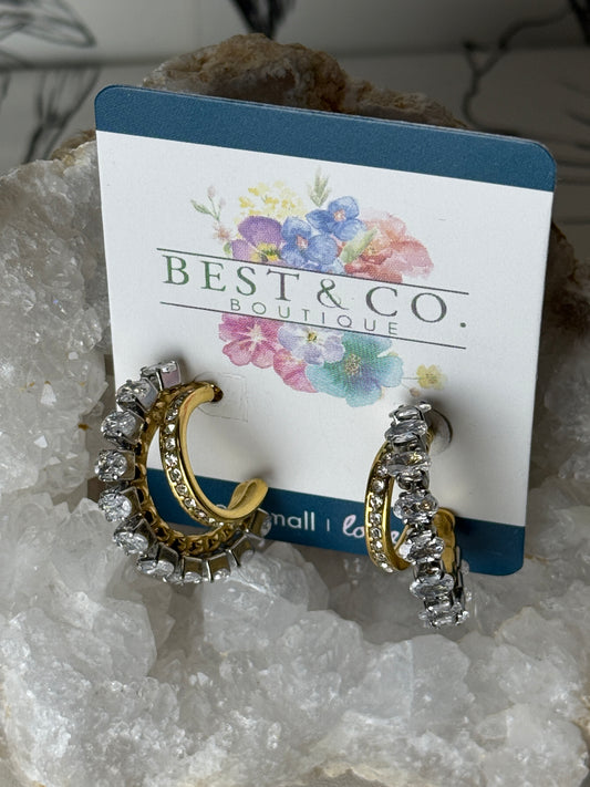 Double Trouble Hoop - Best & Co. Boutique