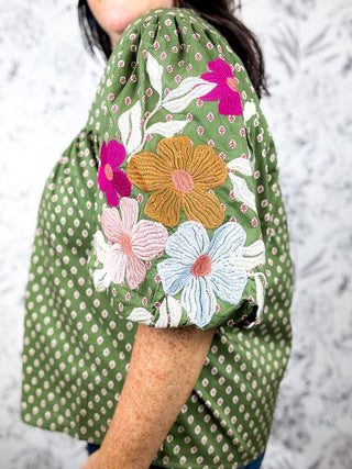 Maple Manor Embroidered Blouse