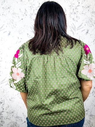 Maple Manor Embroidered Blouse