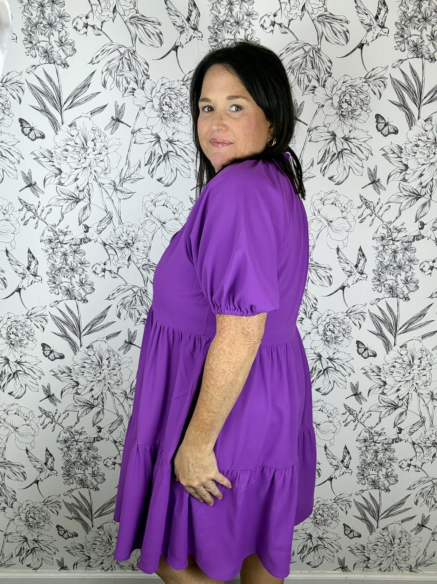 Kickoff Classic Tiered Mini Dress