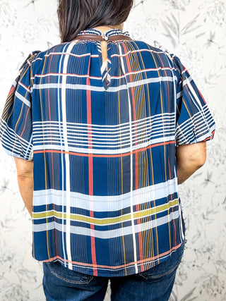 Check Mate Plaid Blouse